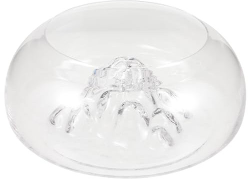 DOITOOL Runder Glasfischbehälter Transparentes Terrarium Für Dekoration Aquarium Für Zuhause Büro Und Garten Hochwertiges Glas Langlebig Für Blumen Und Deko-Elemente