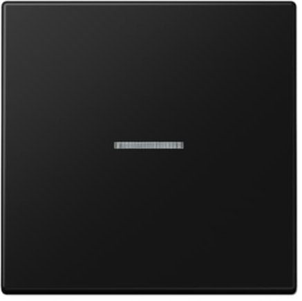 Einfache Drucktaste mit LS-Visier, mattschwarz (Referenz: Jung LS101KO5SWM)