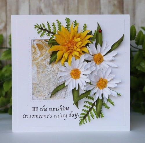 Stanzformen für Kartenherstellung, Gänseblümchen, Metall-Stanzschablone für DIY, Scrapbooking, Album, Prägung, Foto, Basteln, Papierkarten, dekoratives Handwerk, Stanzen, Scrapbooking und Stempeln