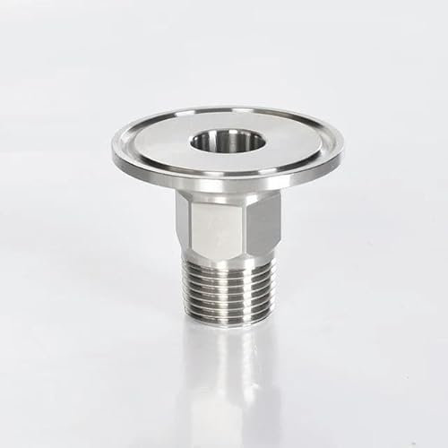 1/2 3/4 1 1-1/4 1-1/2 2 BSPT-Stecker 1,5 2 2,5 Sechskantmutter-Kupplung SUS304 Edelstahl-Sanitäranschlussw-Male-DN10 K50,5mm