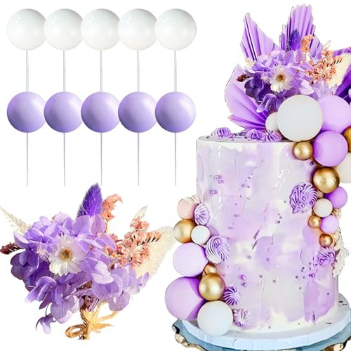 Roaring Good Time dessus de gâteau violet décorations pour gâteaux boho décorations de gâteaux à fleurs décorations florales pour la douche de bébé le mariage l'anniversaire et la fête