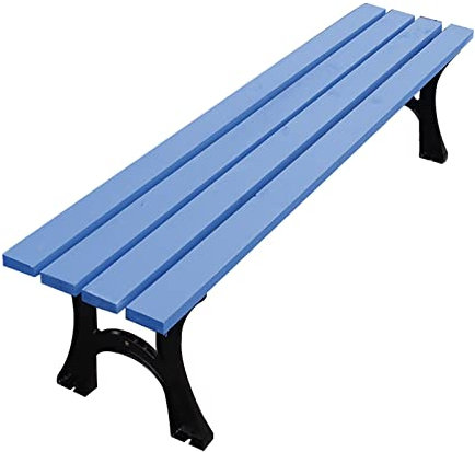 CCKUHN Gartenbank für draußen, Holzbank für draußen, Gartenbank für die Terrasse, 2-3-Sitzer, wetterfester Freizeitstuhl für die Veranda, Beine aus Gusseisen können befestigt Werden, einf