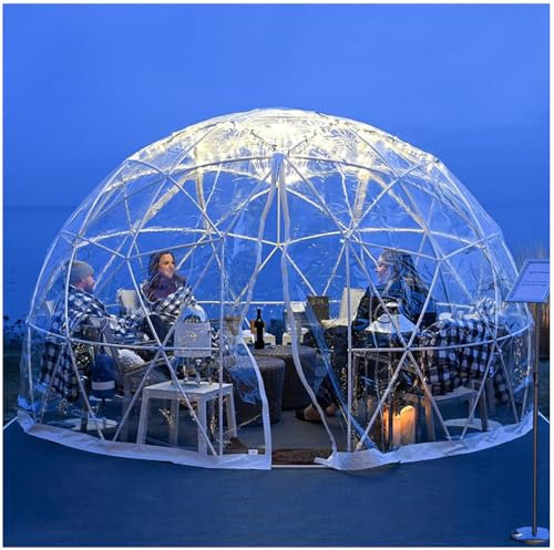 GAYAYAS Tenda a Cupola Bubble Tent Outdoor, Tenda da Campeggio Dome House, Tenda da Giardino Resistente alle intemperie per pranzi all'aperto e osservazione delle Stelle in Giardino,3.6M