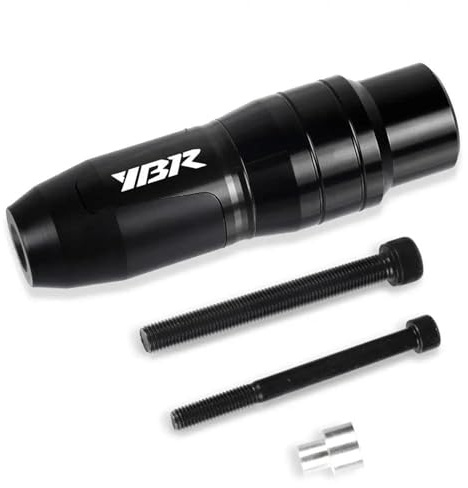 SYMWBD Crash Bar Motorcycle Exhaust Slider Crash Protector For YBR125 YBR250 YBR 125 250 2005-2014 Frame Sliders Crash Pad Motorbike Exhaust protectors(Black,X-1)