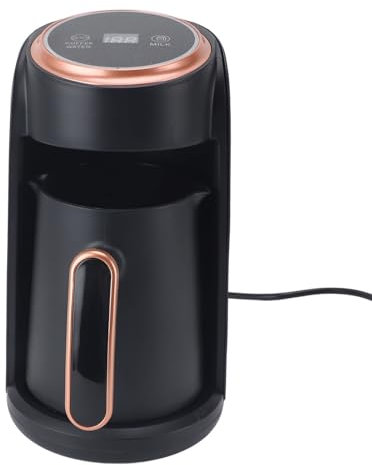 TOPINCN Macchina di caffè Turca Automatica Elettrica da 600 W, Efficiente Macchina da caffè Turco in Acciaio Inossidabile in Acciaio Inossidabile Rapido per Il Viaggio per la Casa di 300
