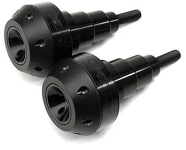 VAHAKKRMVM Motorrad-Sturzschutz Für ZX10R ZX 10R 2006–2018 2019 2020 Motorrad Sturzschutz Rahmenschutz Verkleidungsschutz Sturzpads(Schwarz)