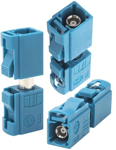 YILIANDUO Adaptateur Fakra Z Femelle-Femelle pour GPS Auto 3 Pièces | Convertisseur Fakra Z Idéal pour transmission GPS, télématique, antennes radio et systèmes RF embarqués.