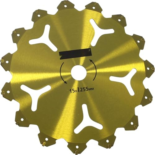 Disco pastillado - disco para desbrozadora de 15 dientes y 255 mm de diámetro, fabricado en materiales duraderos y de alta calidad.*