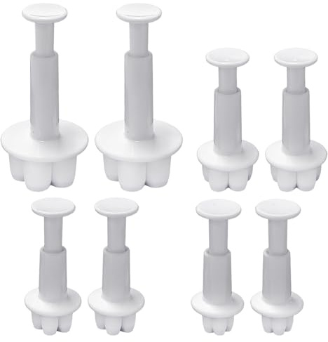 BIFHIG 8 Moldes para Hornear Pétalos, Moldes para Modelar Flores, Herramientas Creativas para Hornear, Reciclables, Aptas para Hacer Galletas, Pasteles Y Postres.