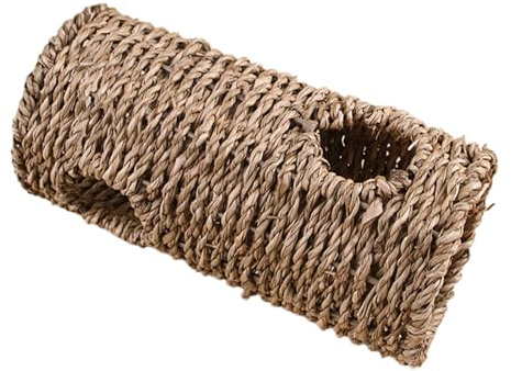 Tunnel per piccoli animali – tunnel naturale in marina, tunnel per gabbia per criceti, giocattolo per piccoli animali domestici, casa e | Attrezzatura da gioco sicura a prova di masticazione per