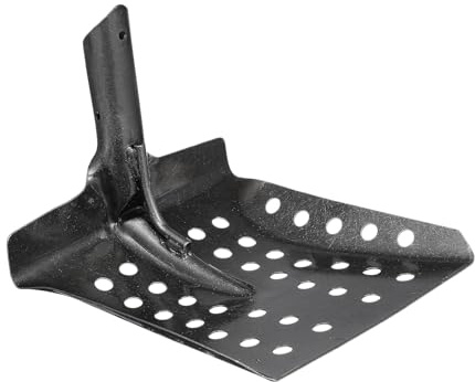 Gogogmee Pala Tamizadora de Metal para Limpieza de Desagües y Pozos Reutilizable Agujeros para Tamizar Lodo Grueso Herramienta Multifuncional para Jardín y Drenaje Mango Ergonómico