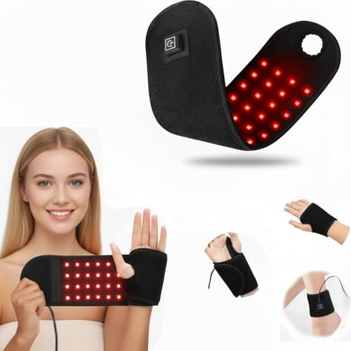Gant de photobiomodulation Micmetago pour main, LEDs rouge et infrarouge, optimisation microcirculation et tissus mous, soutien arthrose doigts et tendinites poignet, usage thérapeutique domicile