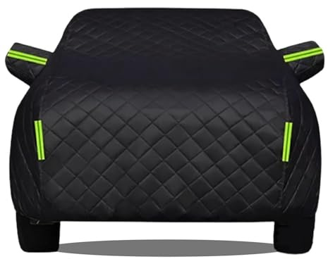 Gaoxianglin Hagelschutz Autoabdeckung für Dodge-Ram Pickup Allwetter Vollgarage Komplette Hageldecke Auto, wasserdichte Sonnenschutzabdeckung Autoplane mit Reflektorstreifen(Black)