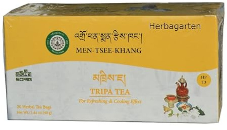 Sorig tibetischer Tripa Tee, 20x2g, Unterstützung für Magen, Darm, Verdauung, Galle, intakte Darmflora