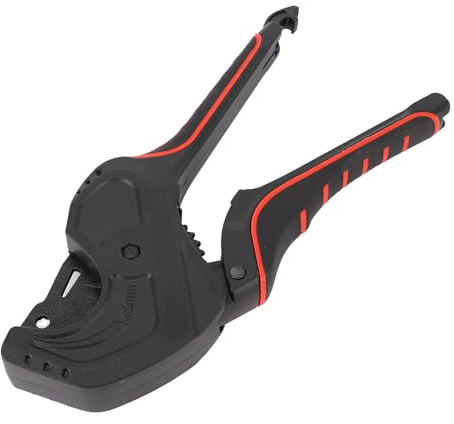 FTVOGUE Tagliatubi PEX, Tagliatubi a Cricchetto con Lama SK5 e Corpo in Lega di Alluminio per Tubi in Gomma PVC PPR PE CPVC Fino a 42 Mm