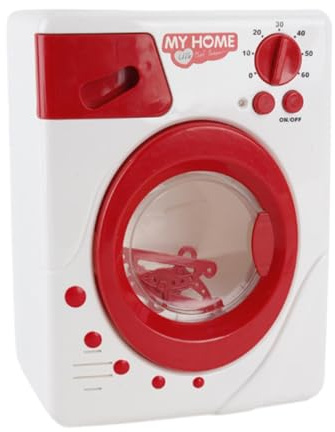 TUXCAXI Juego de Lavadora para niños, Juego de simulación de electrodomésticos en Miniatura, de rol, Lavadora Realista para niños