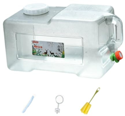 perfk Recipiente Agua para Camping con extensión, garrafa Gran Capacidad con Grifo para lavarse Las y mochilero, 25l