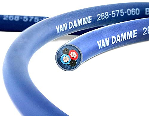 Van Damme Professional Blue Series Studio Grade 2 x 0.75 mm (2 core) Twin-Axial Speaker Cable 268-575-060 5 Metre / 5M