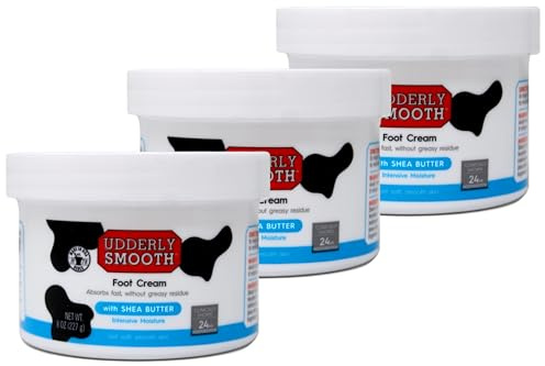 Udderly Smooth Foot Cream with Shea Butter 8 oz (Pack of 3)