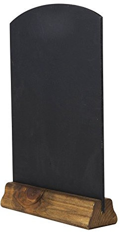 Chalkboards UK WC124F Tischkreidetafel mit Sockel, Holz, rustikales Braun, A4, 31 x 21 x 4 cm