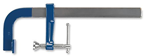 AUSONIA - 47646 TORNITO DE APRIETE TORNILLO DE BANCO SARGENTO DE CARPINTERO DE 80 CM SECCIÓN DE 35 X 7 CON VARA DE ACERO AL SILICIO MANGANESO, TORNILLO DE ACCIONAMIENTO GALVANIZADO Y PLACA INCLINABLE