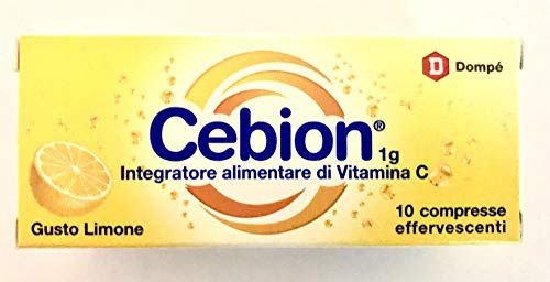 Integratore alimentare di Vitamina C effervescente gusto limone 10 compresse
