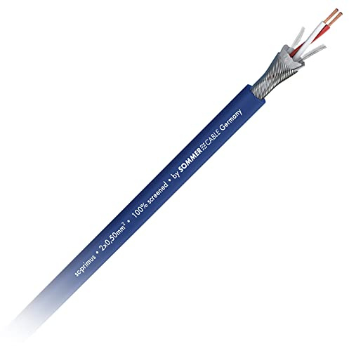 Sommer Cable 10m Mikrofonkabel SC-PRIMUS OFC 2 x 0,50mm² symmetrisch blau - 200-0152