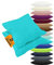 npluseins 2er Pack Kissenbezüge aus Jersey-Baumwolle in unifarbenem Design 1179.1539, ca. 80 x 80 cm, türkis