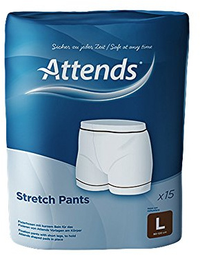 Stretch Attends Adult Unisex Incontinence Pants (Large) - 15 Count Pack