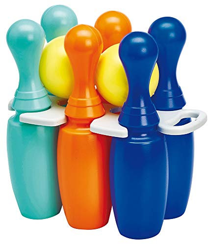 Jouets Ecoiffier - 155 - Jeu 6 quilles Bowling 23 cm - Jeu de Plein air pour Enfants - Dès 18 Mois - Fabriqué en France