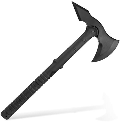 KS-11 Trainingsaxt stabile Gummiausführung - Axt aus Gummi Tomahawk - Wurfaxt Beil, schwarz