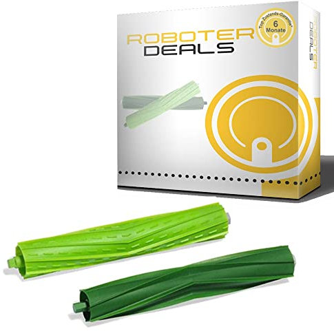 Roboter Deals - Hauptbürsten, Ersatzbürsten (2 Stück) Doppelbürste für iRobot Roomba S9 und S9 Plus Staubsaugroboter. 100% geprüfte Passgenauigkeit, sehr leise, Bester Halt & höchste Qualität.