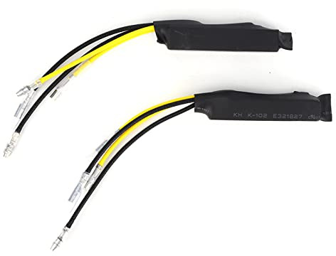 Signallicht-Decoder, Abs 2 Stück DC12v 21w Led-Widerstands-Decoder Signallicht-Decoder Signalleuchte Fehlerfreie Beseitigung Einseitige Leitung Motorrad Blinker