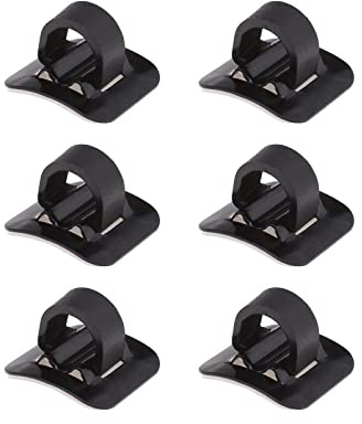 Create idea 6 Stück Fahrrad-C-Clips für Gehäuse, Schlauchführungsschellen, MTB, Fahrrad, C-Clips, Schnalle, Bremskabel, Leitungsführung, Rohr, feste Klemme, Aluminiumlegierung, Fahrradkabel-Clips