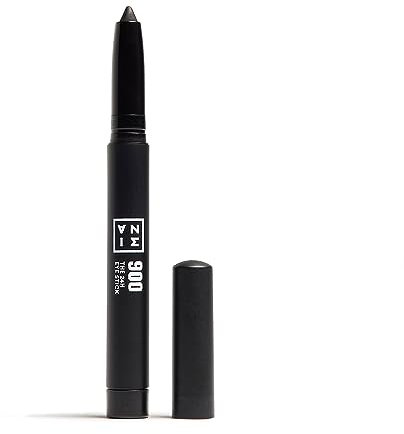 3INA Makeup 24H 900 Stick à paupières noir crémeux, étanche 24h, finition mate scintillante et métallisée