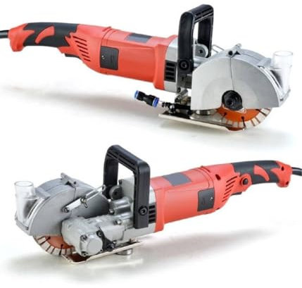 OISE ART STORE Trade Shop - Tracciatrice Scanalatrice A Disco 5 Dischi Scanalatore Muro 2800w Pompa Acqua