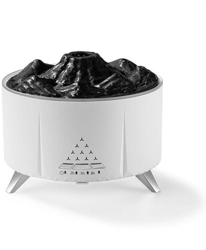 Difusor De Aceites Esenciales Difusor de Aroma y humidificador en uno, Humificador De Humedad Bocina Bluetooth, Humidificador Bebes Humidificador Plantas Interior,White