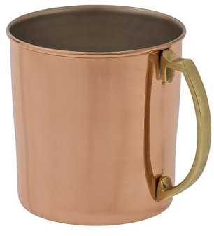 ich-zapfe.de Bierkrug, Bierseidel - 1 L, Kupfer-Zinn, Handgefertigt