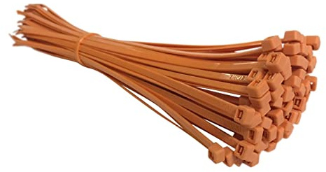 Nylon Orange Cable Ties Size 370mm x 7.6mm (TR11) (100 pcs)