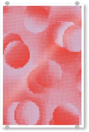 artboxONE Acrylglasbild 30x20 cm Abstrakt Malou Studio-Grid Pattern Flieder - Bild farbenfroh bunt farbenfroh