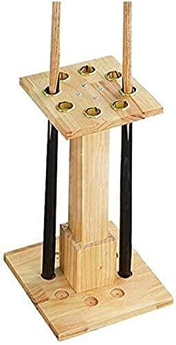 Agashi Billard-Pool Queue-Halter, Freistehende Vertikalen Queue-Halter, Hölzerne Queue-Halter, Hält 8 Pool Queues, Billard-Zubehör, Für Pool-Spieler