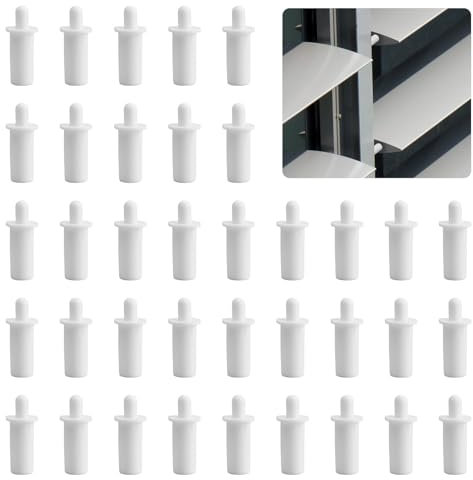 UFURMATE Lot de 100 goupilles de réparation pour volets de fenêtre en plastique à ressort - Goupilles de stores