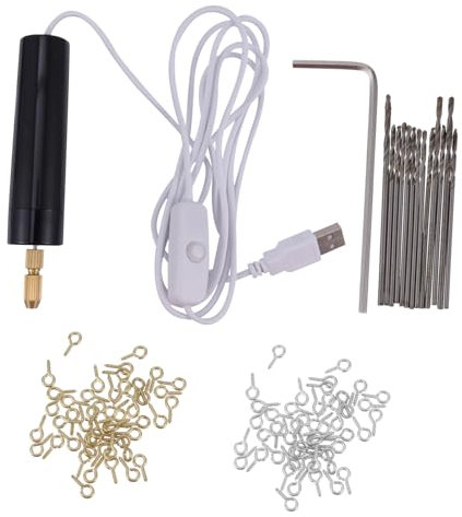 Uonlytech 230pezzi Mini Trapano Elettrico Ricaricabile Usb Utensile Rotante Senza Fili Completo Con Accessori Per Lavori Di Incisione e Fai Da Te Adatto Per Metalli