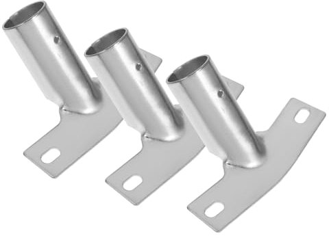 3pcs Metal Broom Handle Bracket Replacement Extension Pole Adapter Iron Broom Handle Connector, Easy Installation and Tight Fit