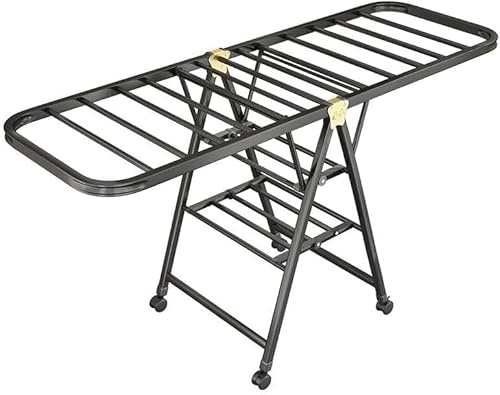 Stendino da Pavimento Pieghevole a Fisarmonica per Interni, stendibiancheria Portatile per Interni, portasciugamani in Acciaio Inossidabile per Vestiti, Calzini, Biancheria da Letto, abbigli