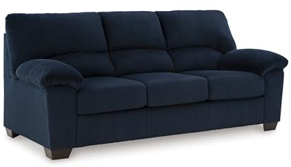 Signature Design by Ashley SimpleJoy Contemporary Sofa for Living Room, Blue