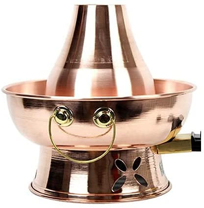 fondue， Olla caliente tradicional china, olla caliente mongol, olla caliente de cobre puro, olla caliente de cordero hervido instantáneamente, cobre espesado(30CM)