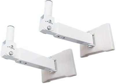 Lijiaxiuyc-101 Pieds Enceintes Support Mural de Haut-Parleur Professionnel épais, Support de Haut-Parleur allongé, Support de scène KTV, Support sonore Pieds Enceintes Monitoring(Blanc)