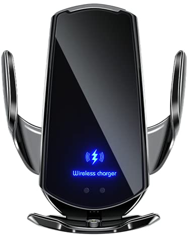 Q3 Smart Sensor Car Phone Wireless Charger,15W Qi Fast Charging Auto-Clamping Car Holder, Air Vent Phone Holder，for iPhone16/15/14/13/12series,and All Qi Enable Android Cellphone (Q3-Black)