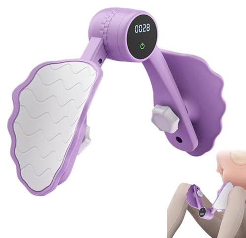 Oberschenkeltrainer, Beckenbodentrainer für Frauen, Beckenbodentrainer mit Zählfunktion, Beckenboden Trainer Damen, Beintrainer für Zuhause Beine Oberschenkel Trainingsgerät für Zuhause Damen Herren